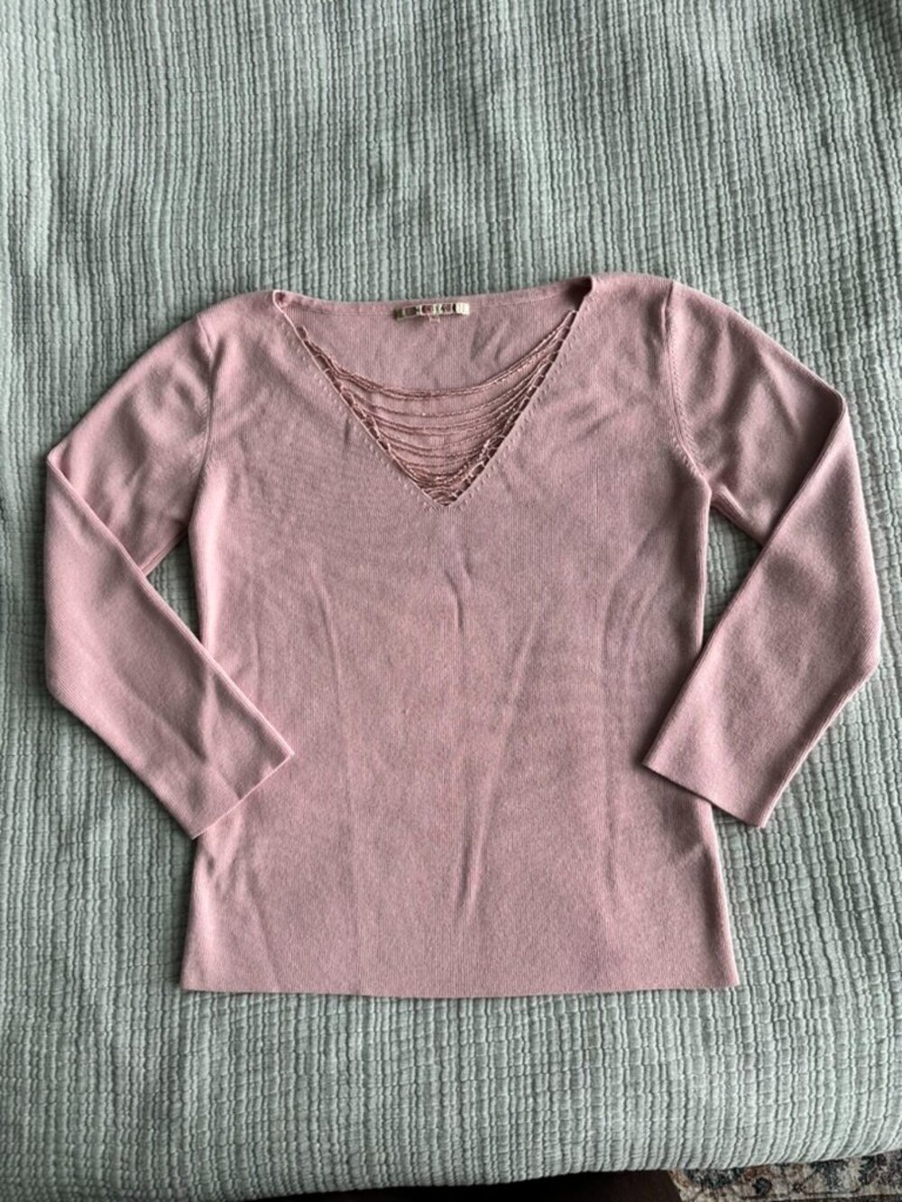 Meritage pink vintage 3/4 sleeve top